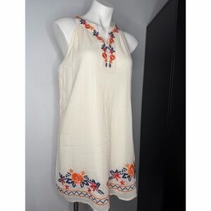 THML Embroidered Sleeveless Dress Size L